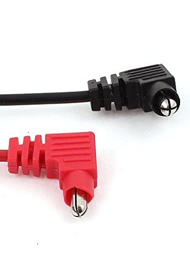 TECHDELIVERS® Banana Plug Digital Multimeter Probe Wires Test Tester Lead 1 Pair (Red & Black) - Image 2